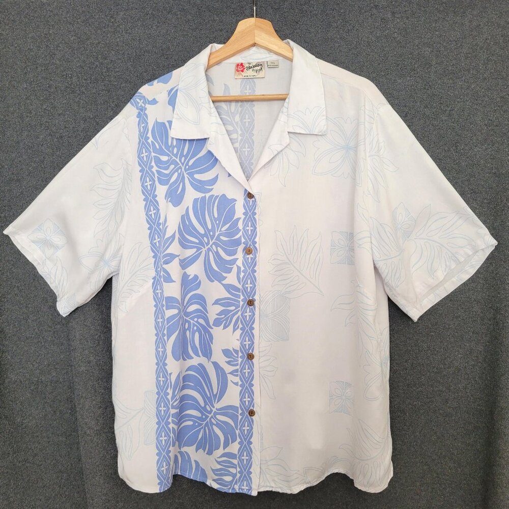 Hilo Hattie The Hawaiian Original Aloha Shirt Men’s 2XL Prince KuhioTropical
